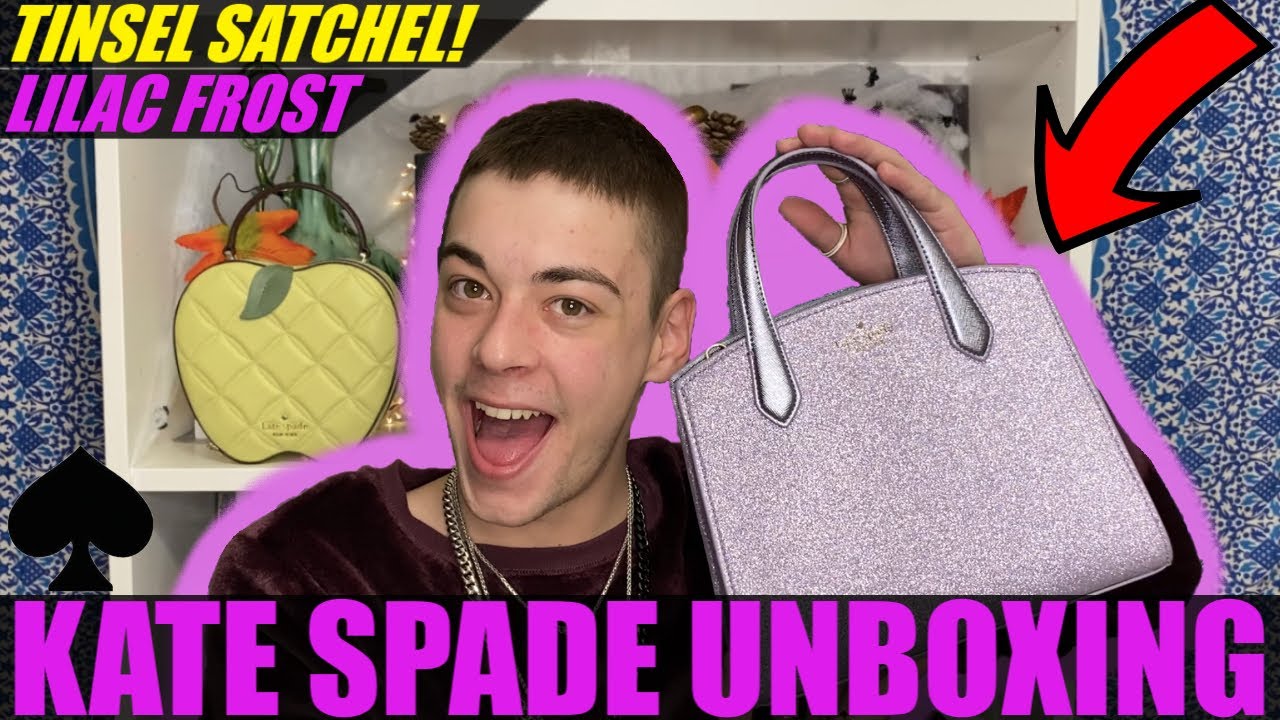 NEW GLITTER BAGS? Kate Spade Unboxing! *TINSEL SATCHEL*