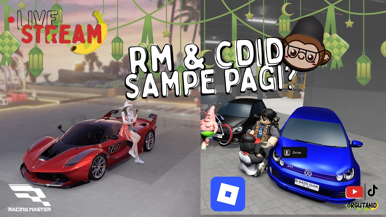 RM & CDID Sampe Pagi? | Racing Master | Livestream D-187 Streamer Magang