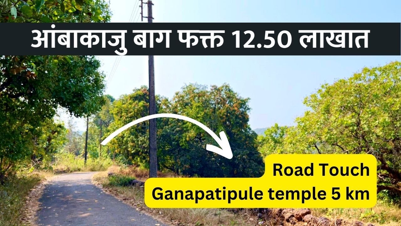 आंबाकाजु बाग फक्त 12.50 लाखात | गणपतीपुळे मंदीर 5 किमी अंतरावर