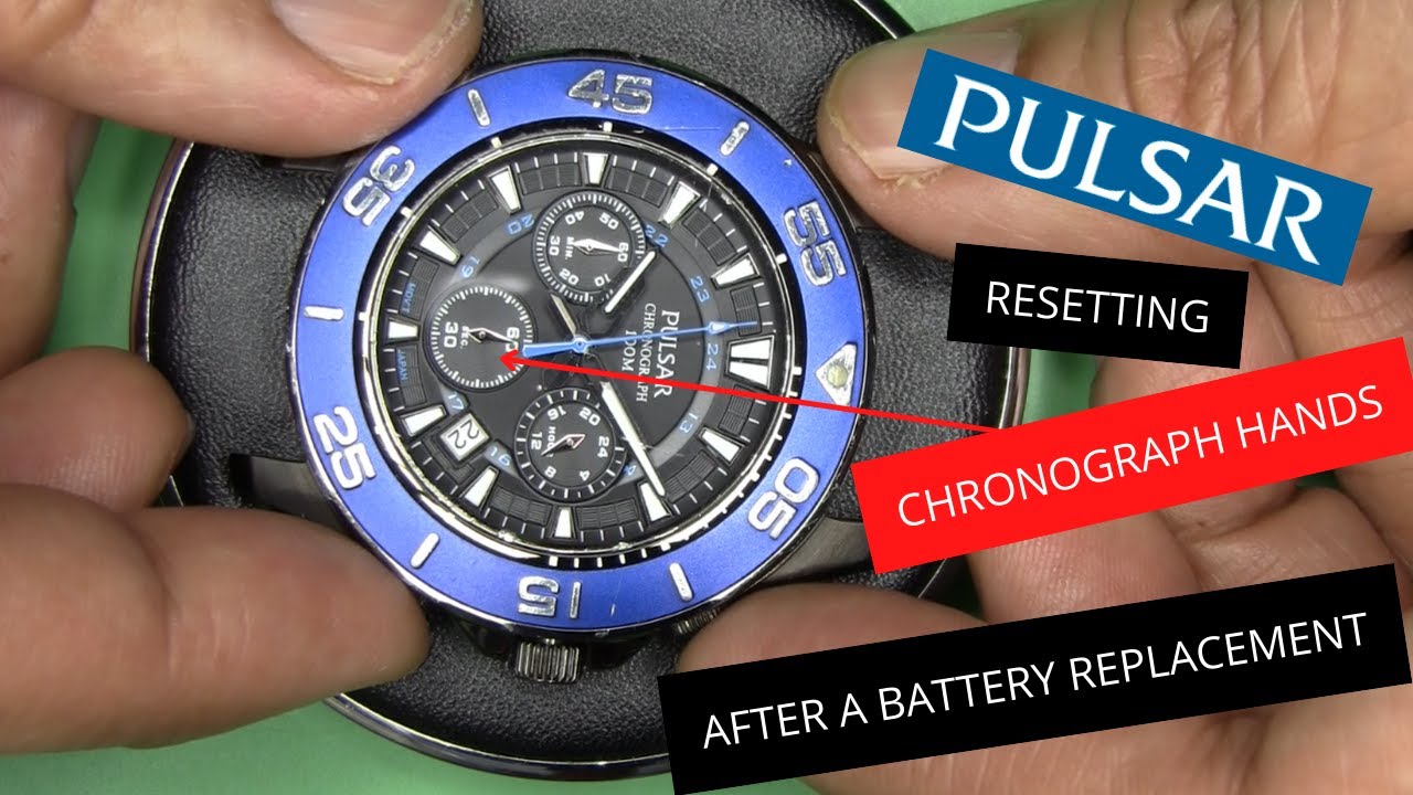 Resetting Pulsar VD53-X045 Quartz Chronograph Hands - A QUICK HOW-TO