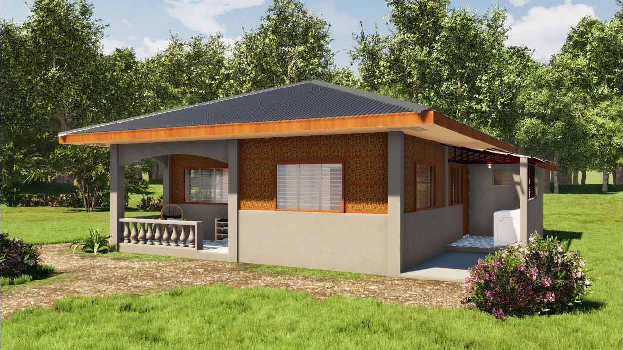 Simple House | (8mX9m) 2 BEDROOM, HALF AMAKAN, WITH SERVICE AREA