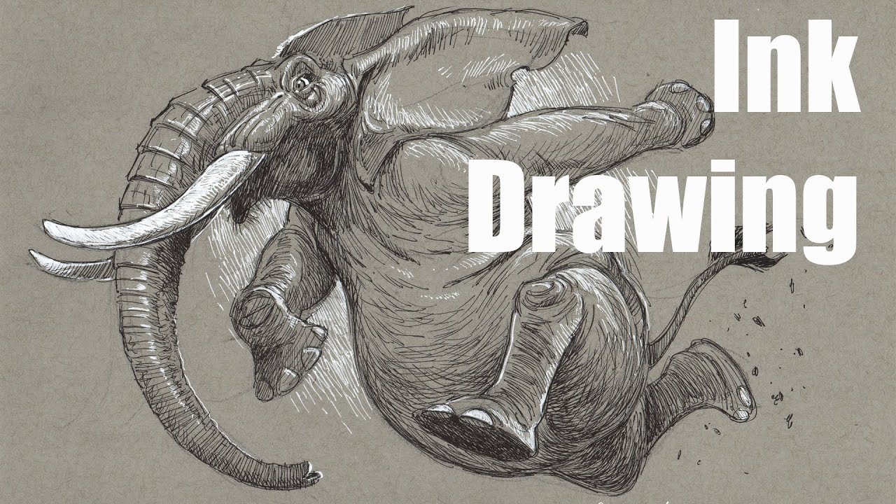 Drawing in ink - Traditional Media