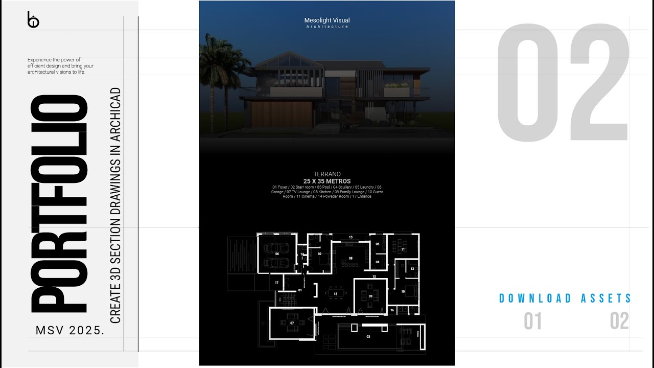 Create Stunning Presentation Drawings  in ArchiCAD | No Plugins Needed!