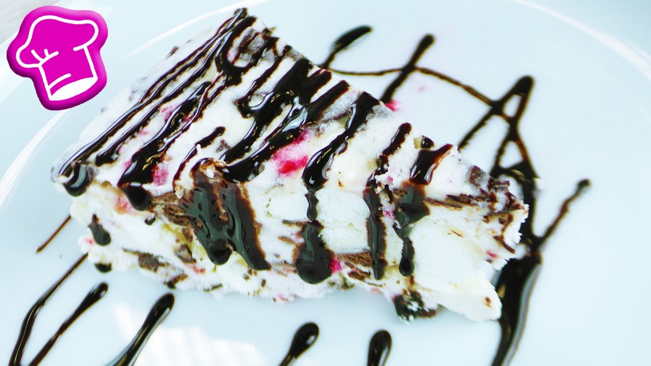 Sommer Eis Torte | Himbeer Eissplitter Torte selber machen | Super leckeres Dessert f&uuml;r den Sommer