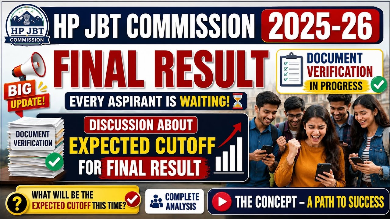 HP JBT Commission 2025&ndash;26 Final Result | Expected Cutoff Analysis for Final Result || BIG DISCUSSION