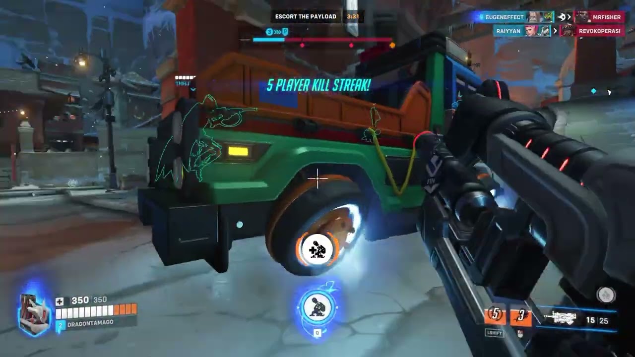 Overwatch2: Bastion gameplay Shambali Monastery (no commentary)