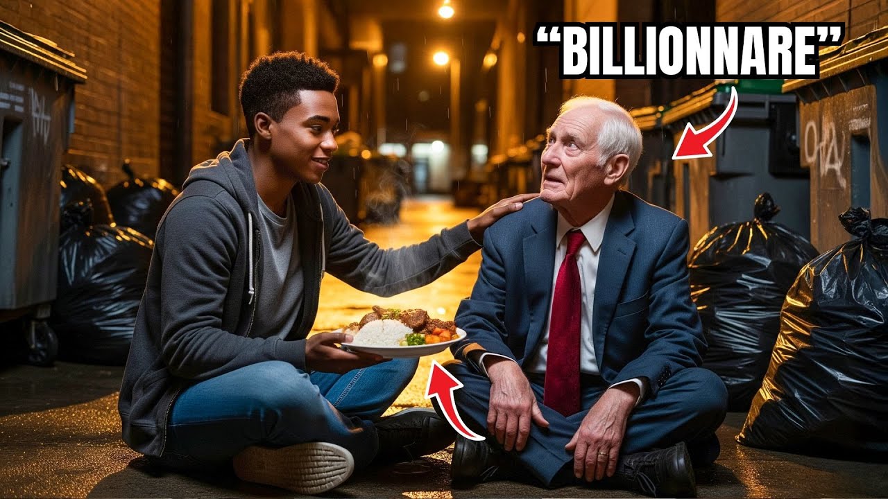 Poor Black Boy Gives Last Meal to Lost Old Man — Not Knowing He’s a Billionaire!