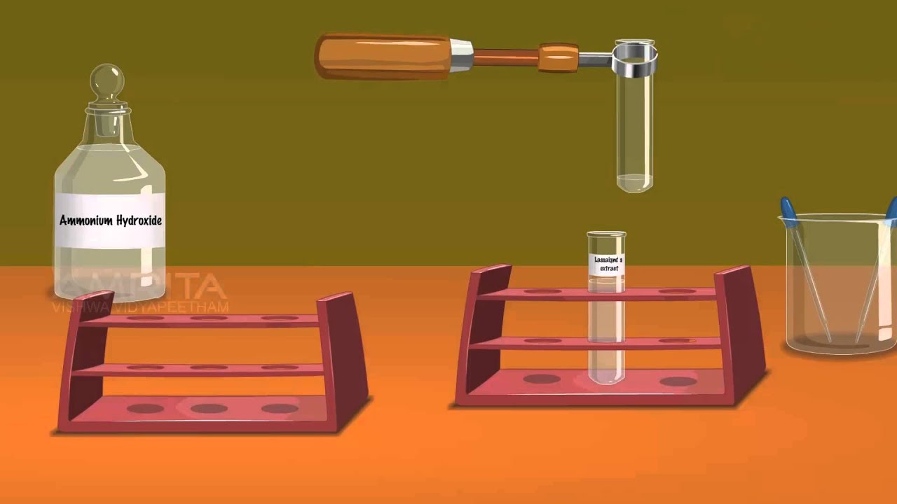 Detection of Elements: Lassaigne&rsquo;s Test - MeitY OLabs