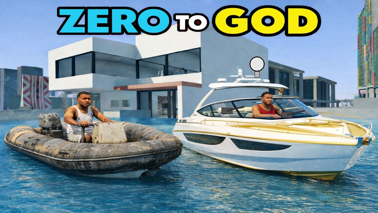 Franklin Upgrading From ZERO BOAT to GOD BOAT in Indian Bike Driving 3D! 😱
