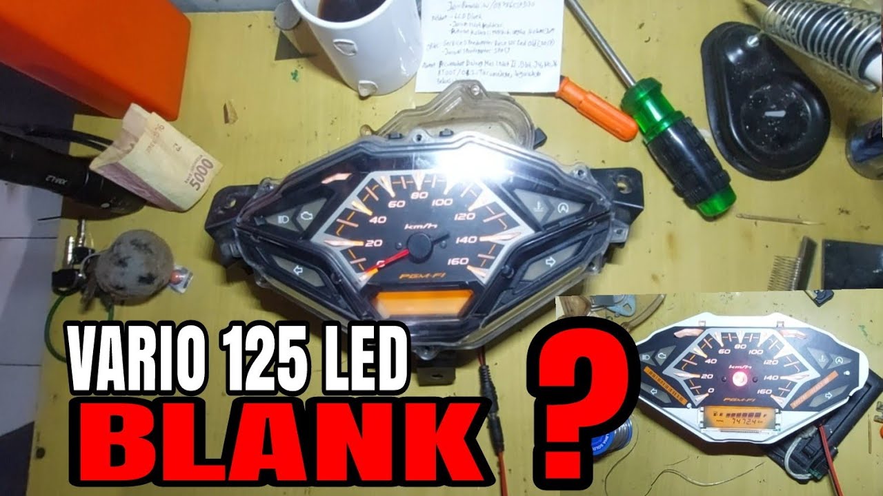 Speedometer vario 125 led blank total