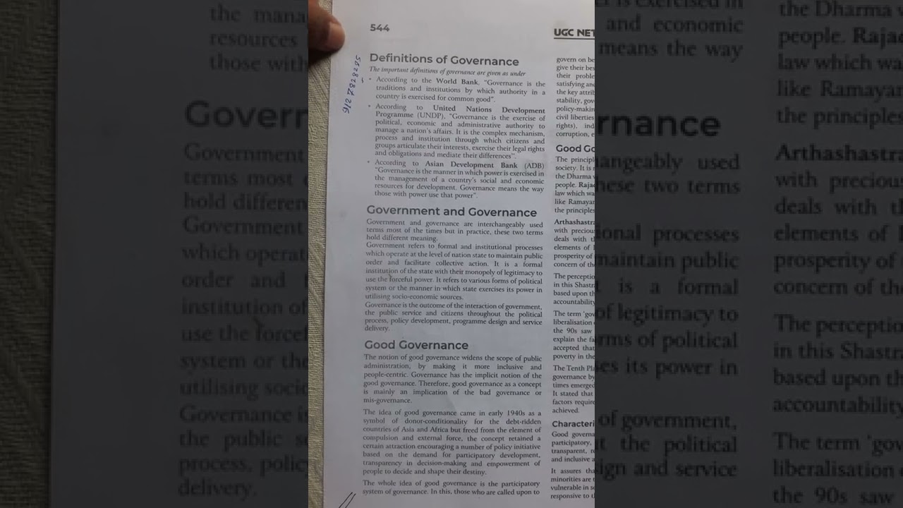 What is good governance in India @LetsCrackNTAUGCNET