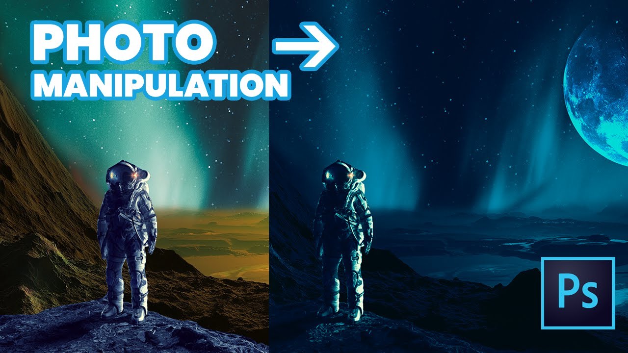 THE BLUE PLANET | Very Easy to Create Photo Manipulation in Photoshop