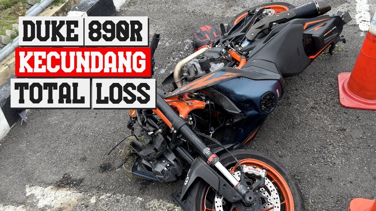 KTM 890R KEMALANGAN DENGAN TOTAL LOSS