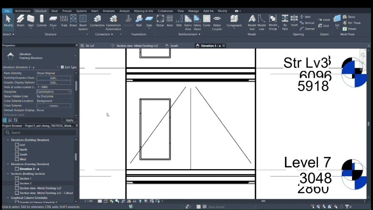 2024 Revit 24 add brace & component
