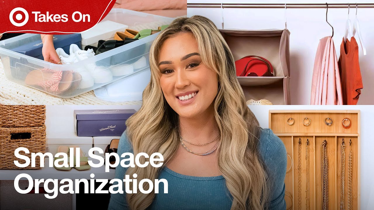 Live Big In A Small Space | Small Space Organization Hacks With LaurDIY | Target Takes On