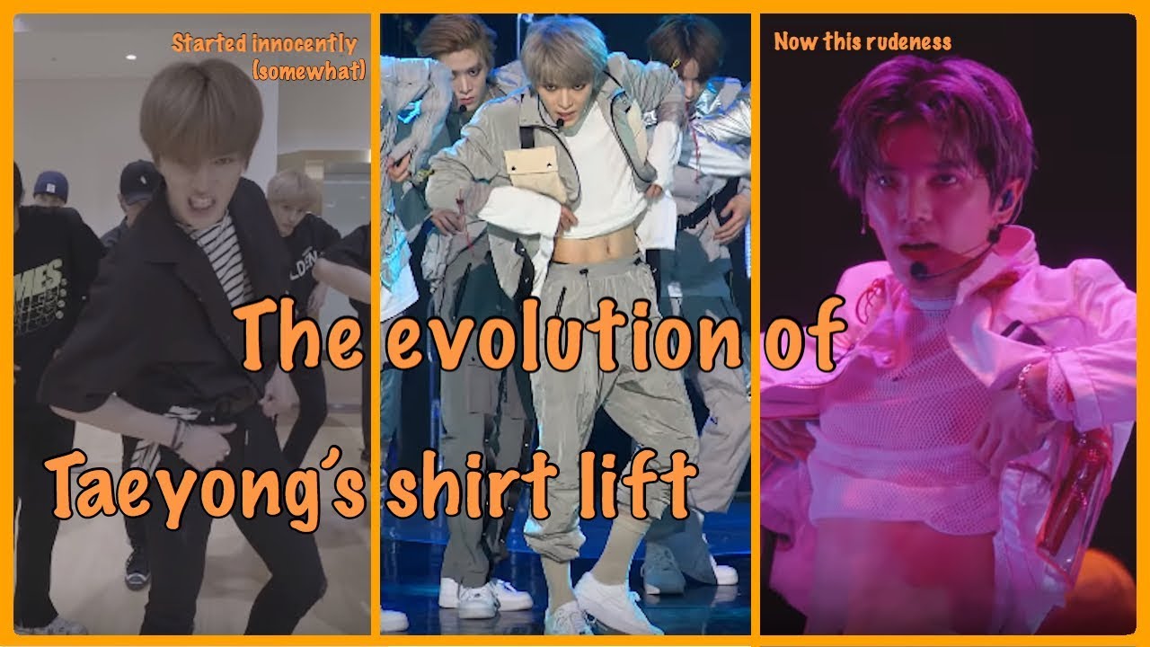 Evolution of Taeyong's intro dance move in Chain