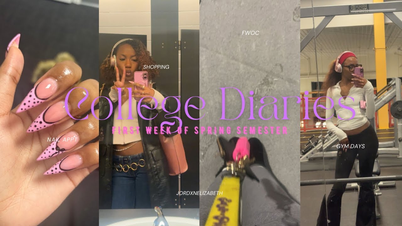 COLLEGE DIARIES: spring semester | classes, shopping, productivity & getting back into a routine 💅🏾✨