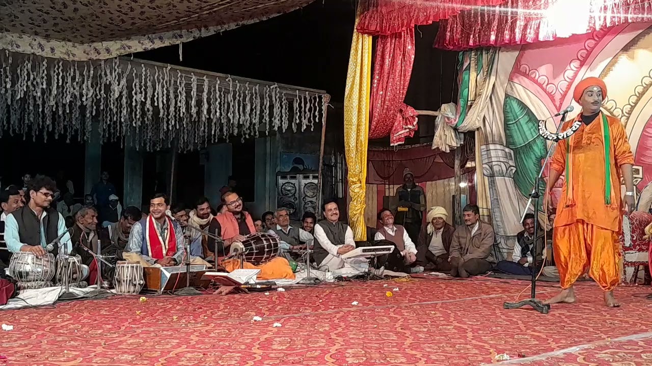 रामलीला में पिंकू वाजपेई द्वारा शानदार कॉमेडी प्रदर्शन जनताहंसीसेलोटपोट होगईरामलीला सुजौरकानपुरदेहात