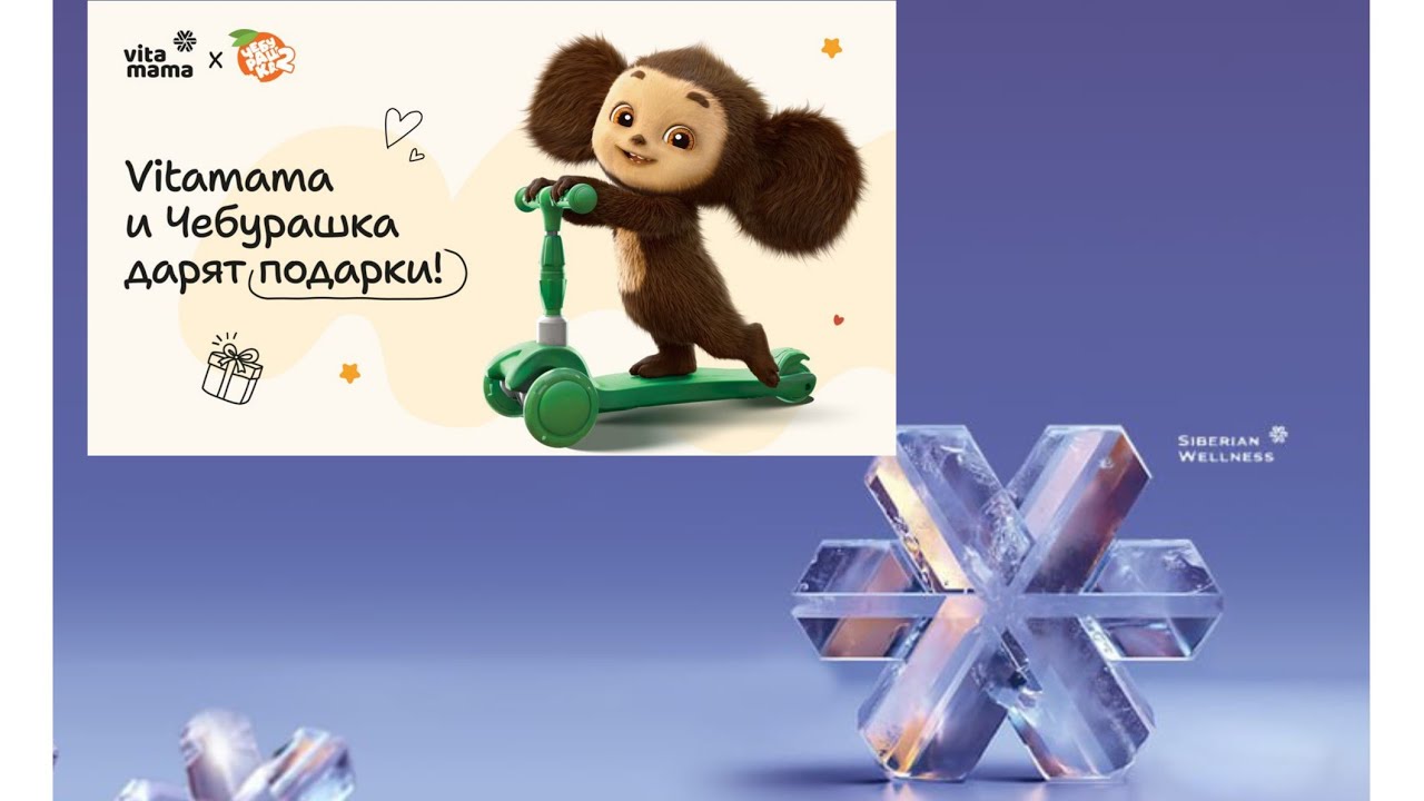 Siberian Wellness и Чебурашка. Подарки 🎁