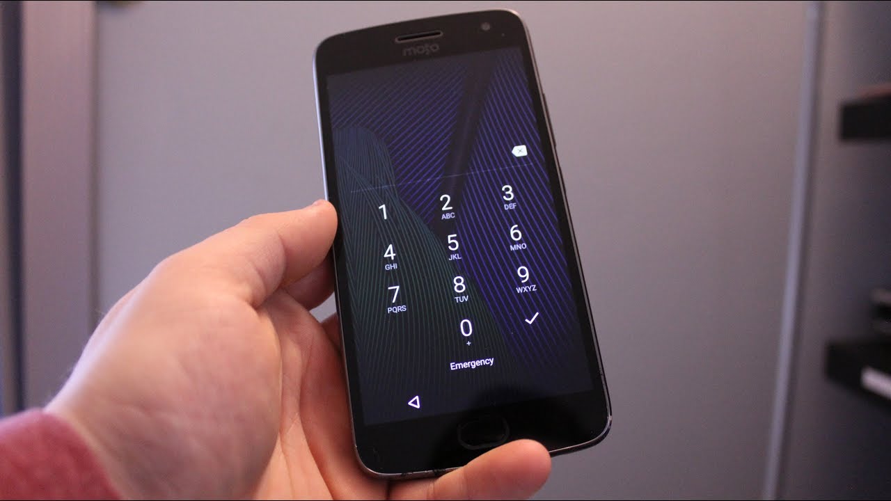 Как сбросить забытый пароль или графический ключ на Motorola Moto G5 / G5 plus