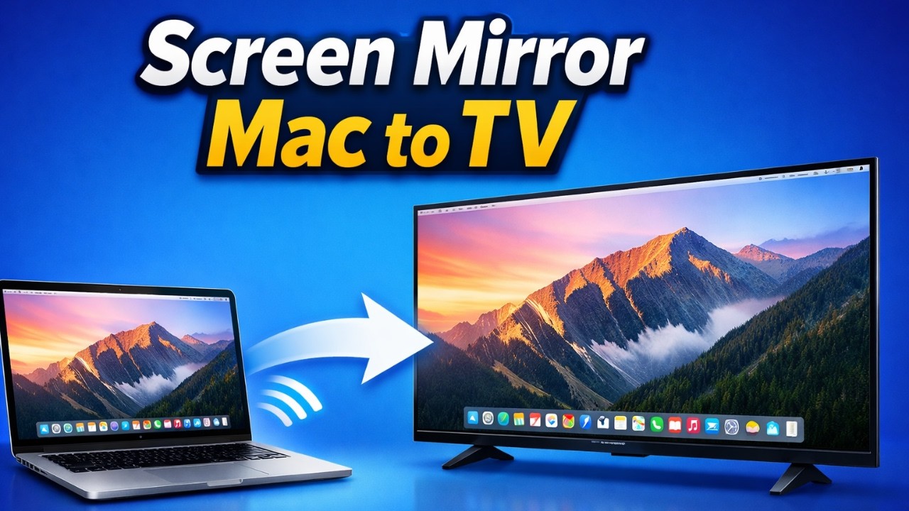 How to Mirror MacBook to Smart TV - Wireless & Easy