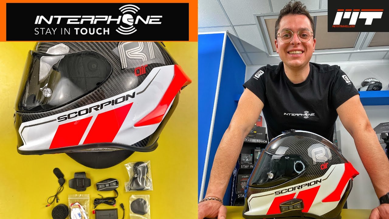 INTERFONO in MOTO❓Interphone U-Com 4, montaggio su SCORPION R1 Carbon.