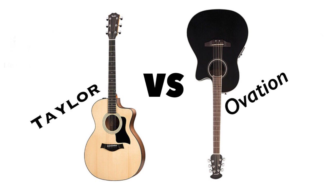 Ovation Standard Balladeer 2771 AX5 vs.Taylor 114 ce Comparison