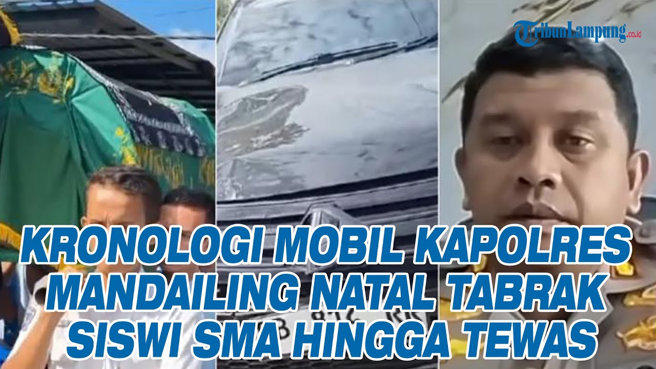 KRONOLOGI Mobil Kapolres Mandailing Natal Tabrak Siswi SMA hingga Tewas, Sopir Negatif Narkoba