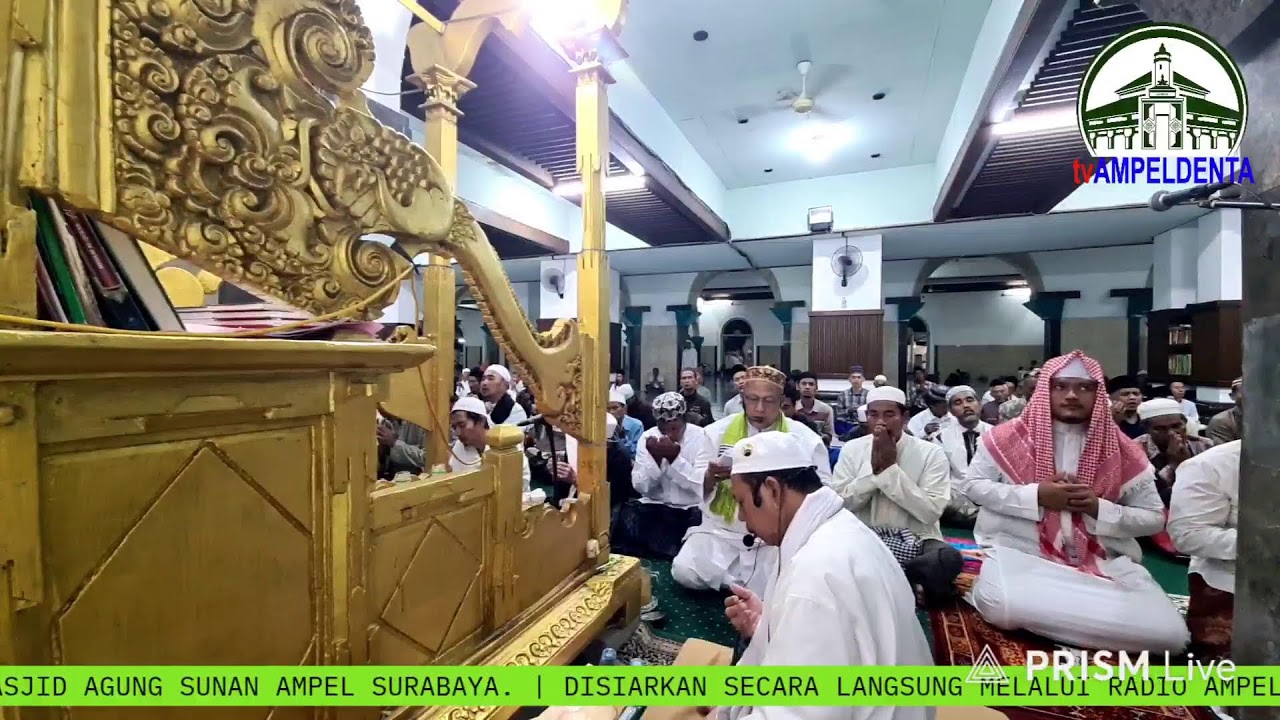 #26 - SHOLAT ISYA' DAN TARAWIH MASJID AGUNG SUNAN AMPEL. IMAM TARAWIH USTADZ JALALUDDIN.