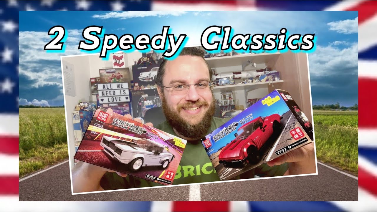 Fast Classics - Corvette Stingray & Dodge Charger - Mould King (Speed Champions)