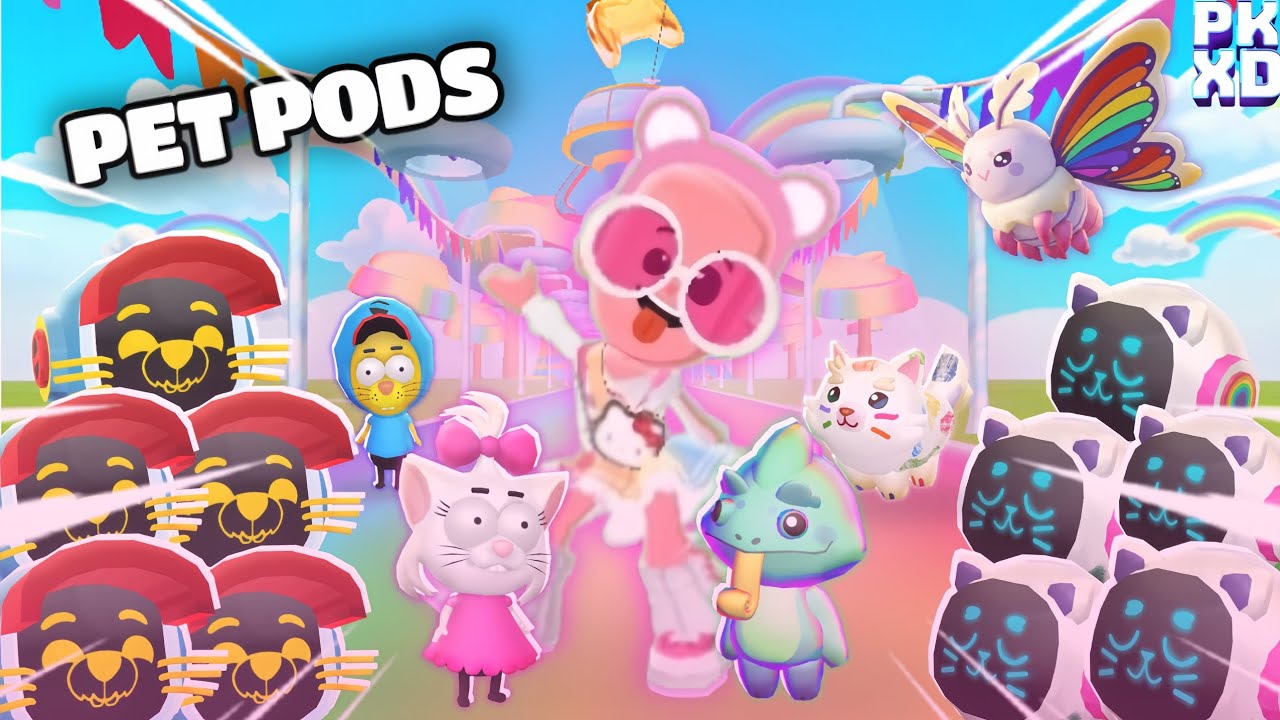 A Popota abriu os NOVOS PET PODS da Temporada Colorida e Kral Şakir! 🦛💕🌈