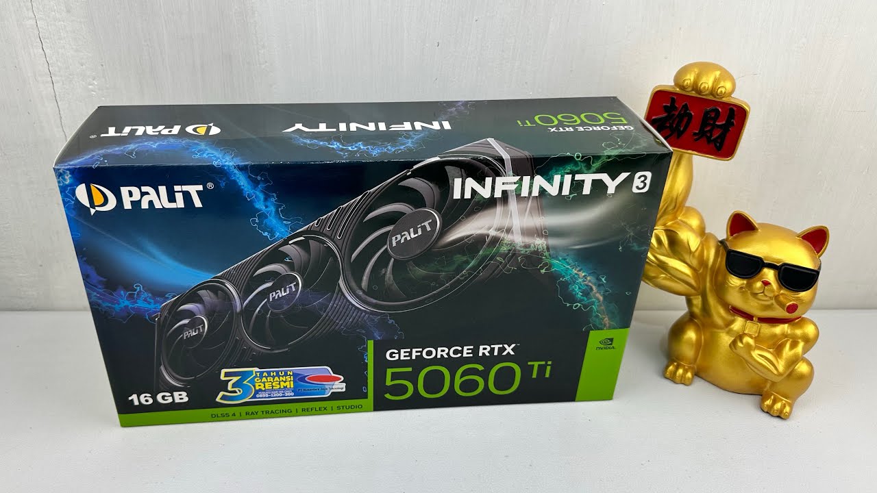 UNBOXING VGA PALIT RTX 5060TI 16GB DDR7 INFINITY 3 NVIDIA GEFORCE 3 FAN