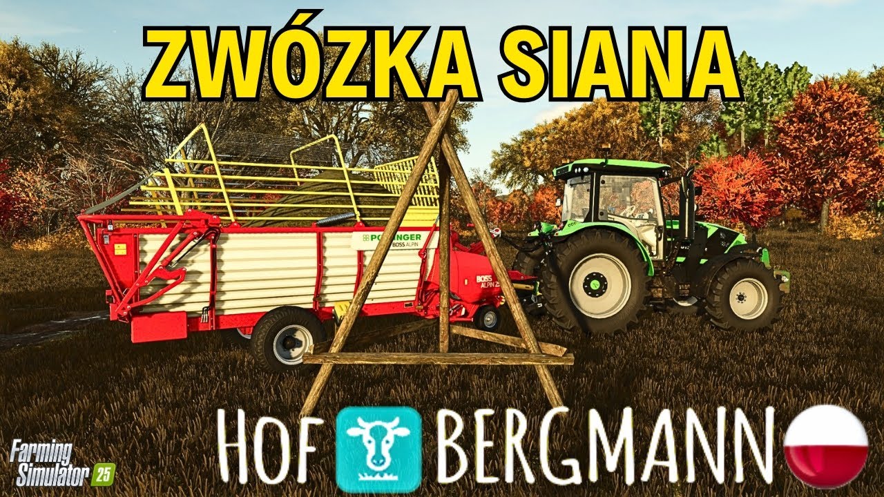 HOF BERGMANN do FS25 - ZWÓZKA SIANA I KONTRAKTY ☆ #10