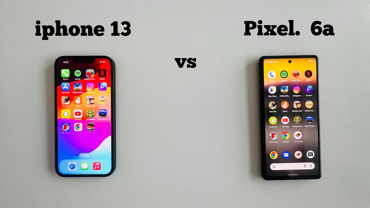 Google Pixel 6a vs iphone 13 Speed Test || in 2024