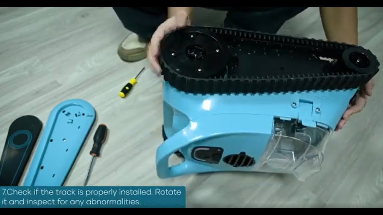 How to Install the Track Belt on the CR6 PRO Cordless Robotic Pool Cleaner