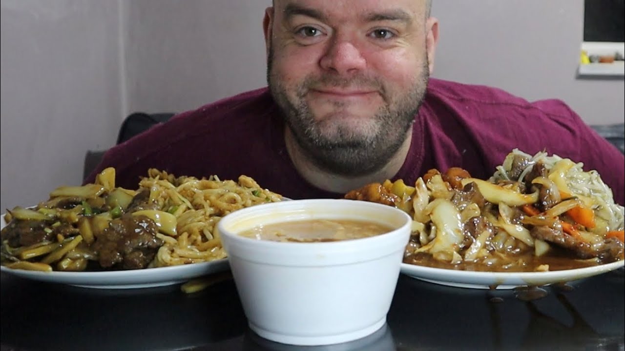 Chinese takeaway uk mukbang trying new items