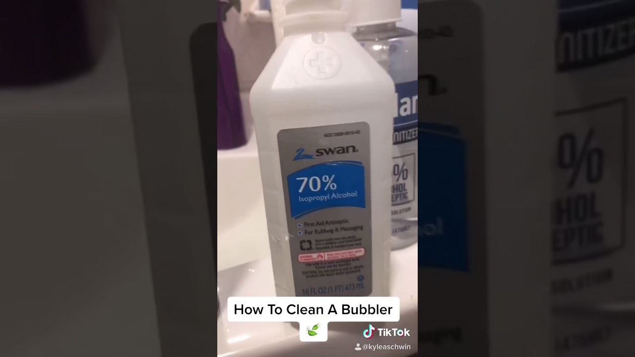 How to clean a bubbler