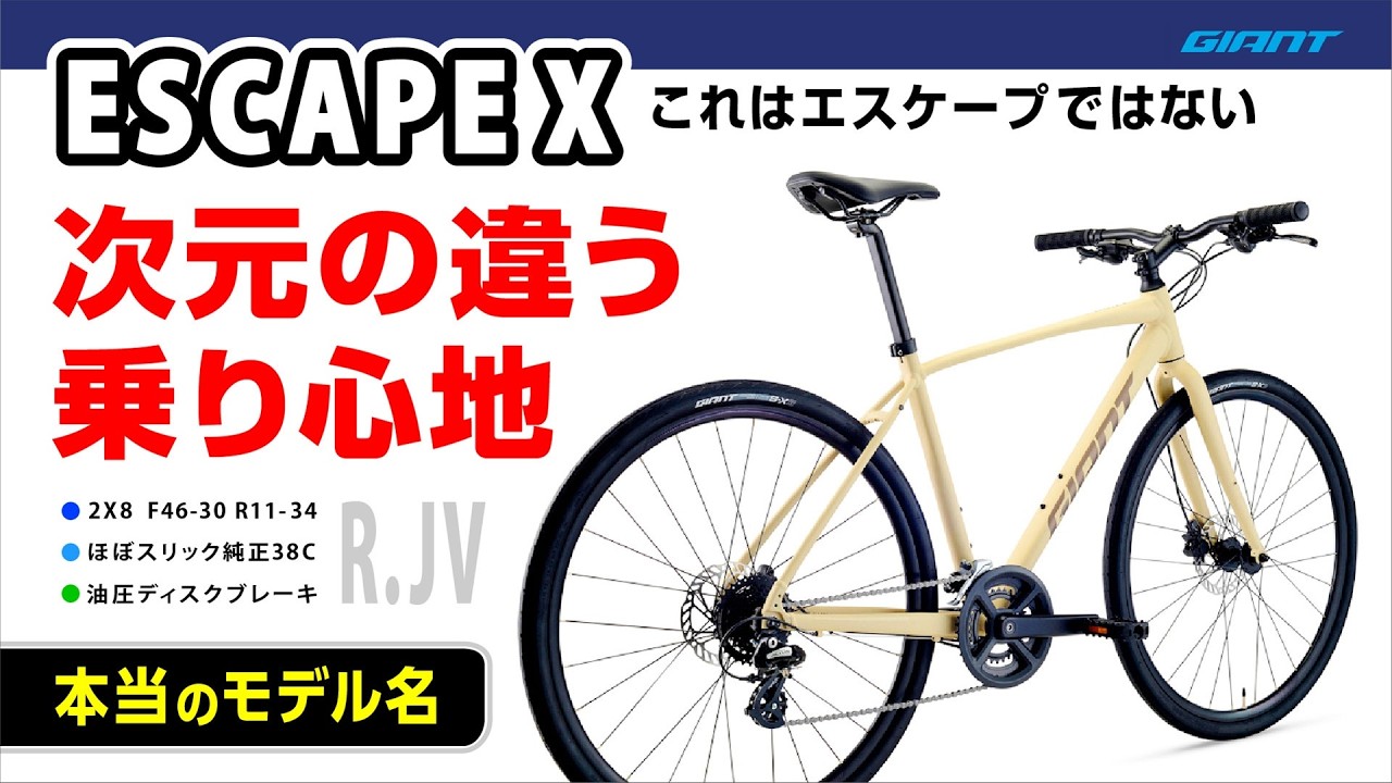 ESCAPE X 異次元の乗り心地：今までになかった全く新しいカタチの GIANT ジャイアント エスケープ X このモデルの本当の系譜は全く別