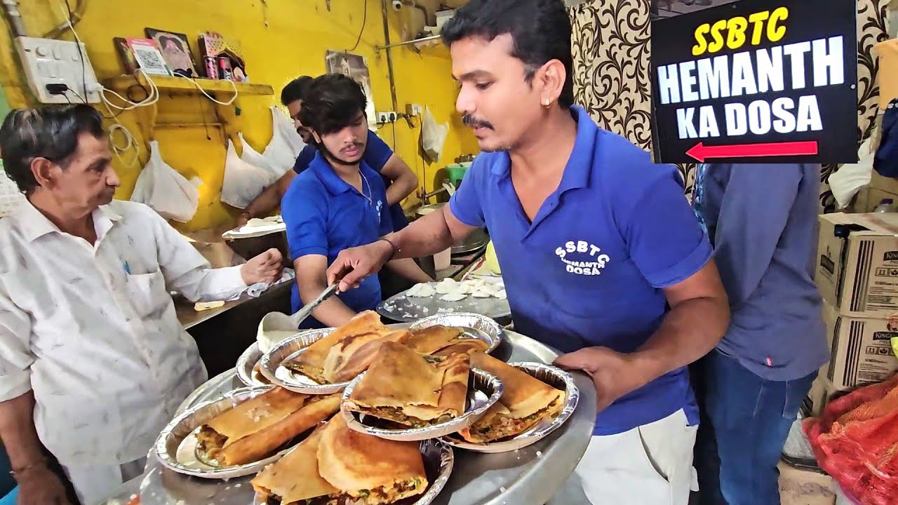 Hyderabad Most Famous Hemanth Dosa | Most Popular Street Breakfast in Hyderabad