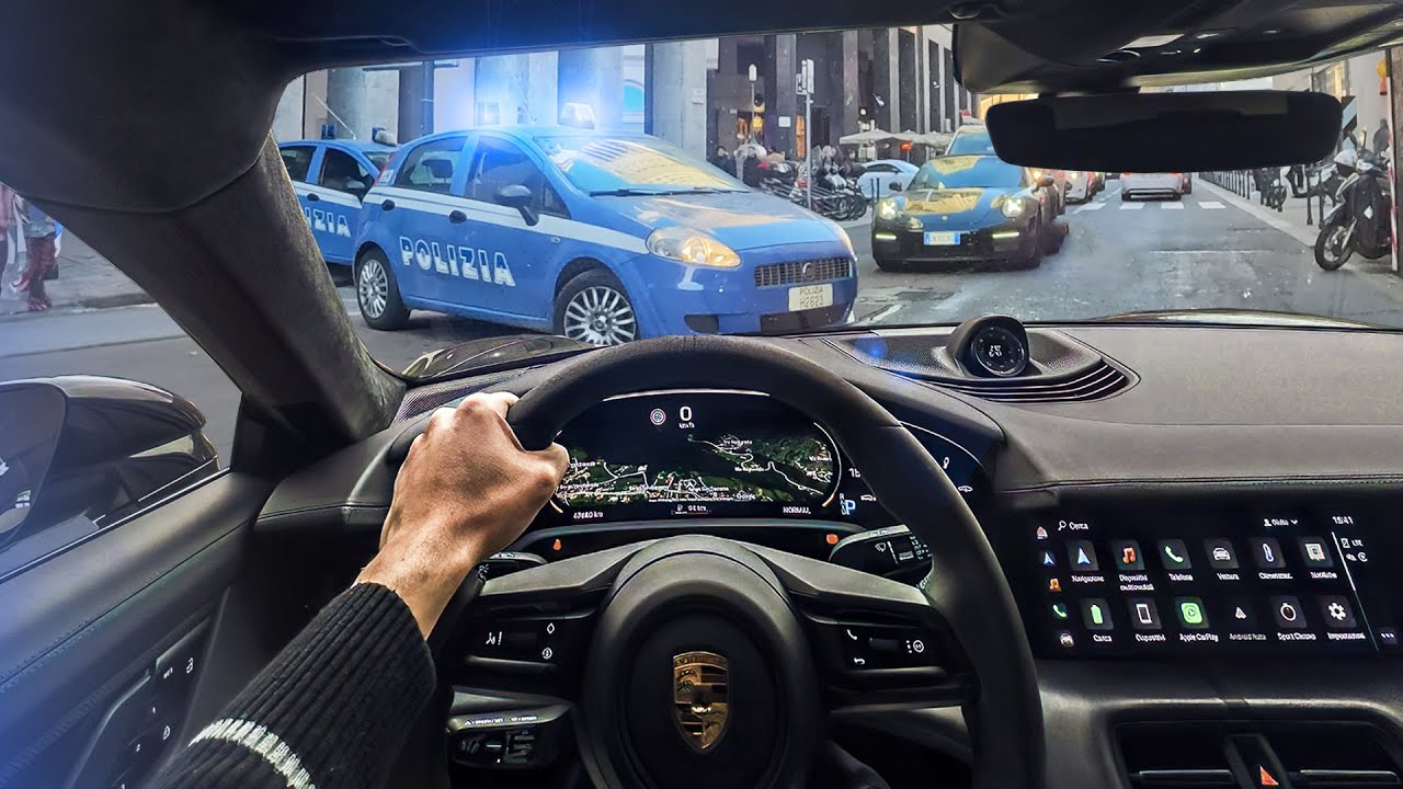 POV: guidi una PORSCHE da 761CV a Milano...