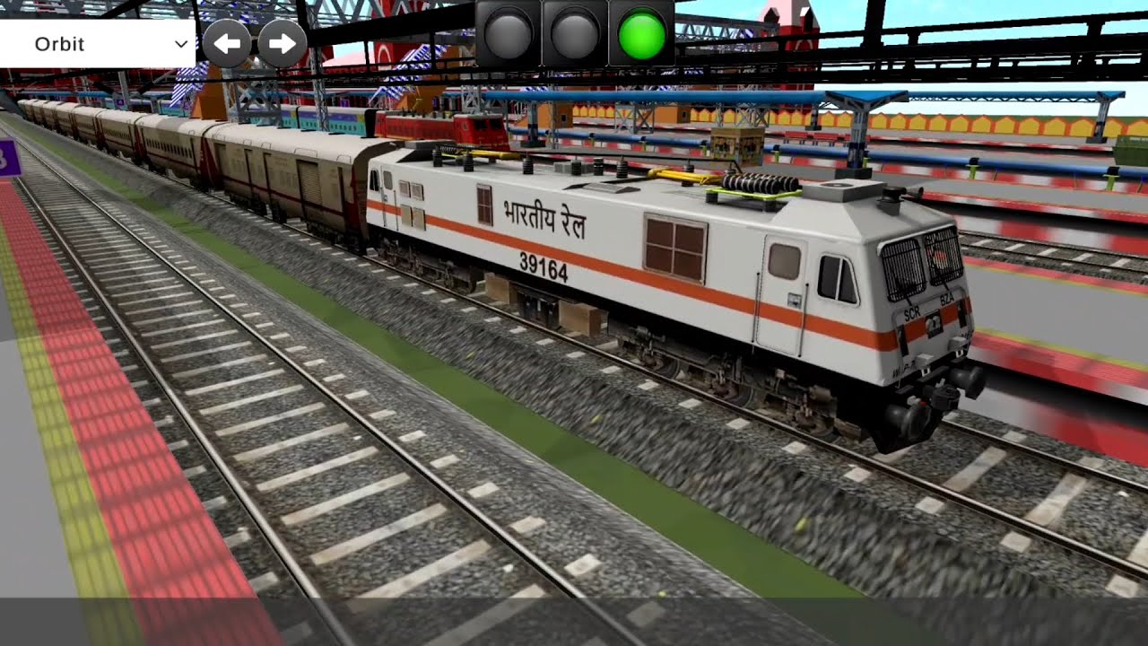 Chennai Central - Coimbatore Junction | Indian Railway | Utkrisht Express Running Fast On Track 