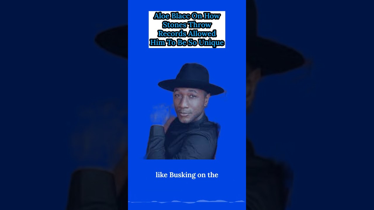 Aloe Blacc On How Stones Throw Records Allowed Him To Be So Unique 