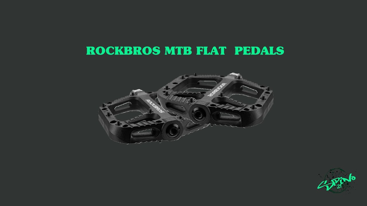 Pedali flat ROCKBROS MTB in Nylon - unboxing e montaggio