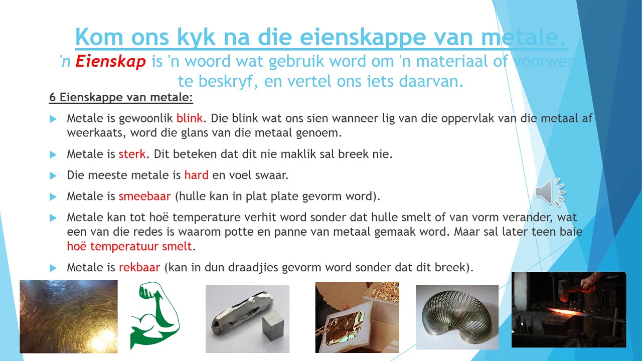 Gr  5 NW Eienskappe van metale