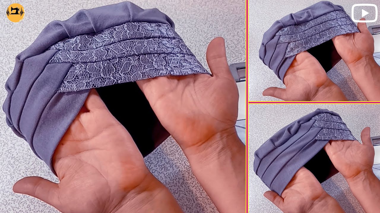 Hijab Cap Cutting & Stitching/ turban Cutting Stitching/ Hijab Inner Cap DIY/ turban #diy #trending