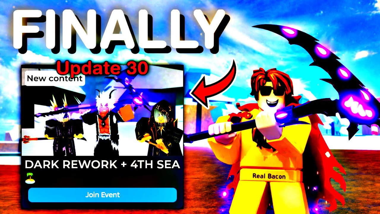 FINALLY! Dark Rework is HERE + 4th Sea in Blox Fruits Update 30