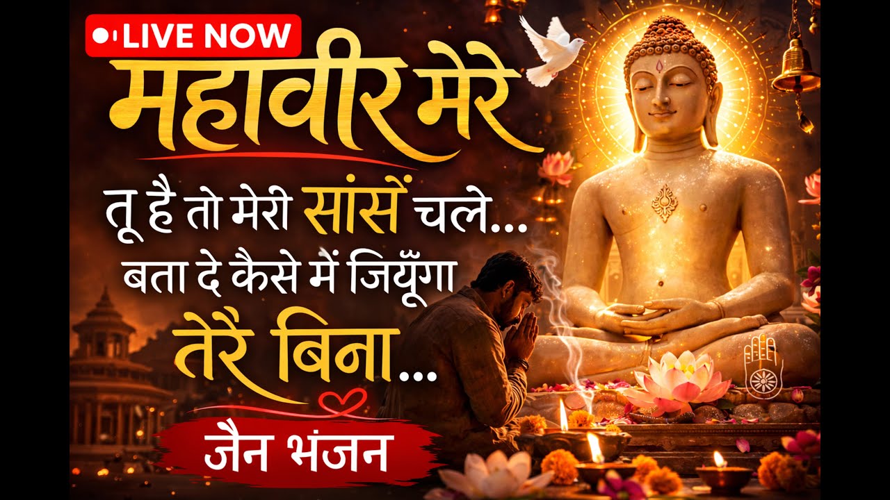 🔴 Live Non Stop Bhajan | Jain Bhajan | Daily Jain Morning Bhajan | मन को शांति, सकारात्मक ऊर्जा और
