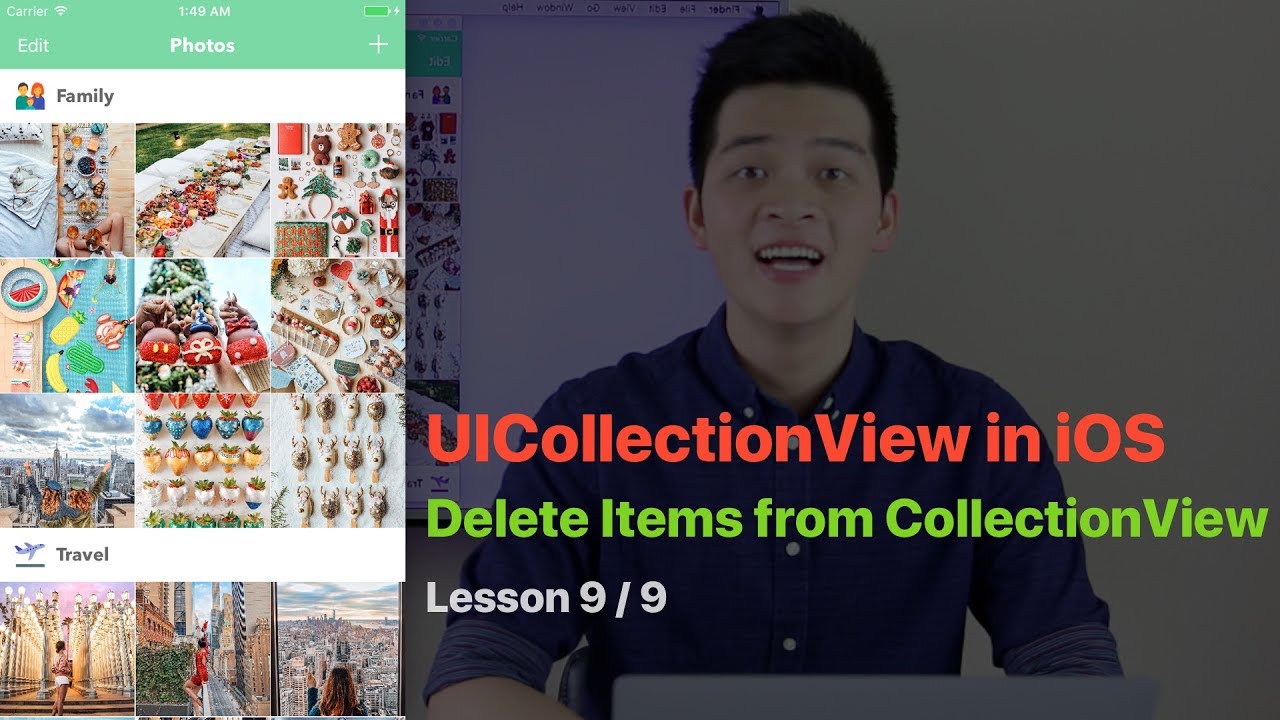 UICollectionView Pt 9: DELETE ITEMS FROM UICOLLECTIONVIEW