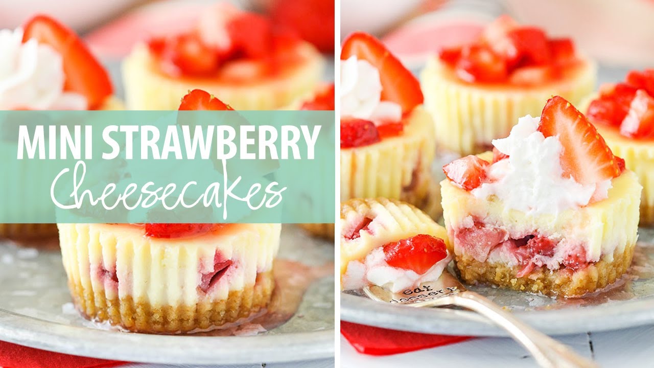 Mini Strawberry Cheesecakes