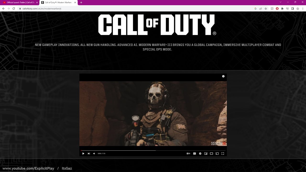 Modern Warfare III PLAY NOW (COD 2023 Leaked on Call of Duty Website)